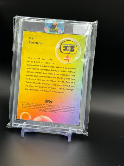 2025 Topps Chrome Sapphire Spongebob The Moon 02/10