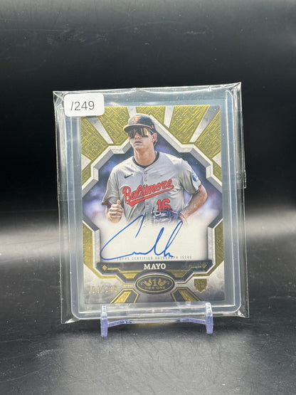 2025 Topps Tier One MLB Coby Mayo Baltimore Orioles 164/249