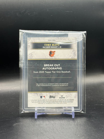 2025 Topps Tier One MLB Coby Mayo Baltimore Orioles 164/249