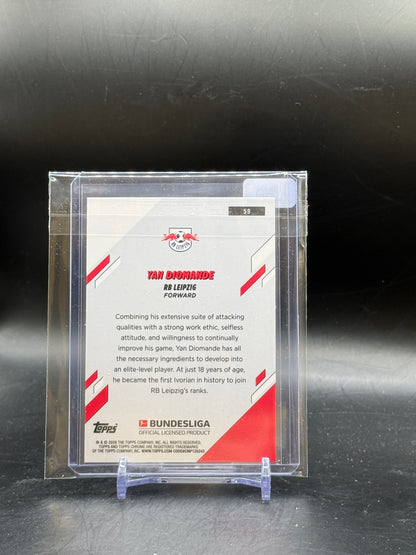 2025-26 Topps Chrome Bundesliga Yan Diomande RB Leipzig True Blue 78/150