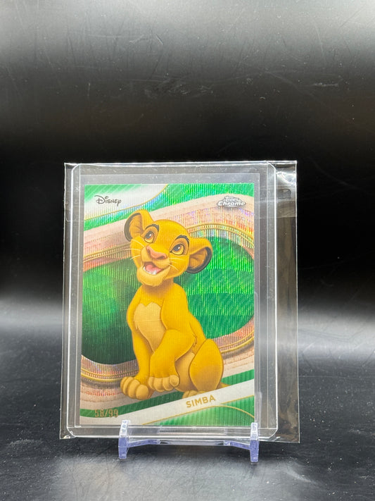 2025 Topps Chrome Disney Simba Green 58/99
