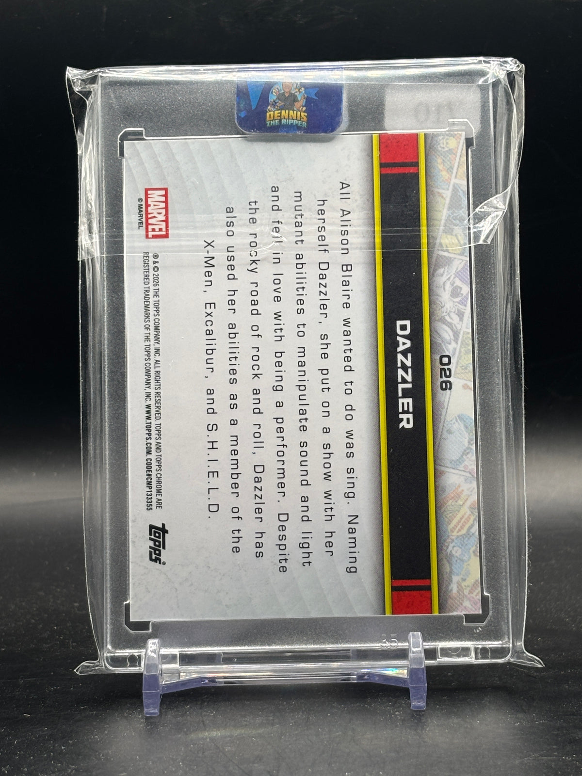 2026 Topps Marvel Comics Sapphire Dazzler Black 10/10