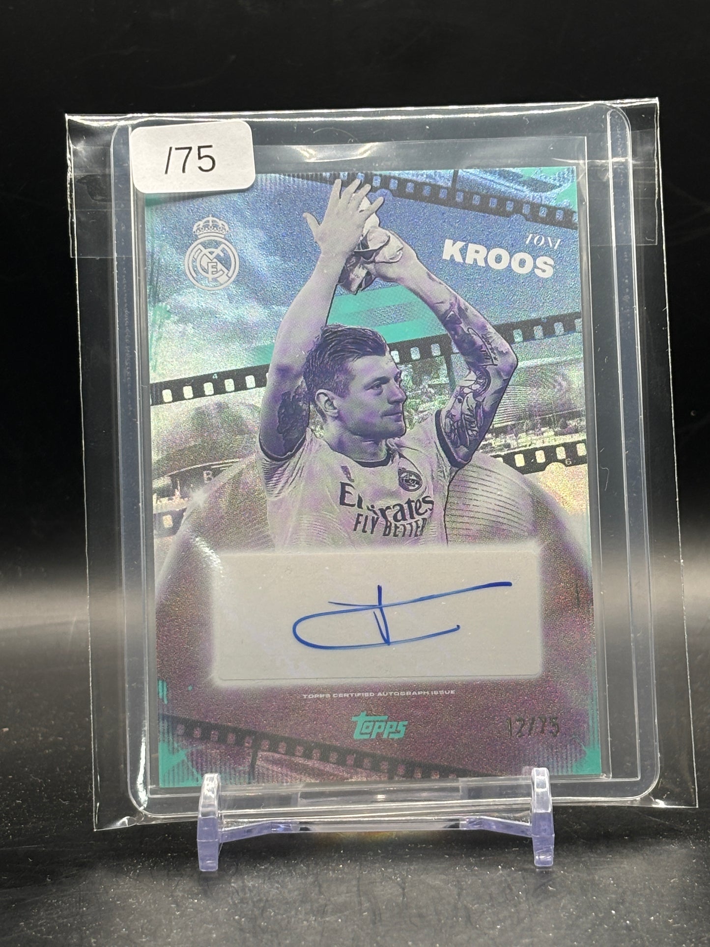 2025-26 Topps Los Blancos Real Madrid Toni Kroos Auto 12/75