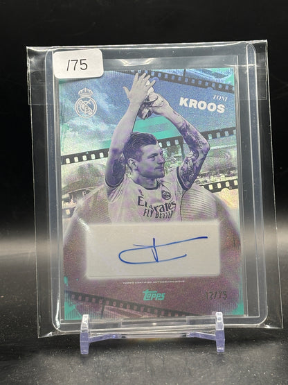 2025-26 Topps Los Blancos Real Madrid Toni Kroos Auto 12/75