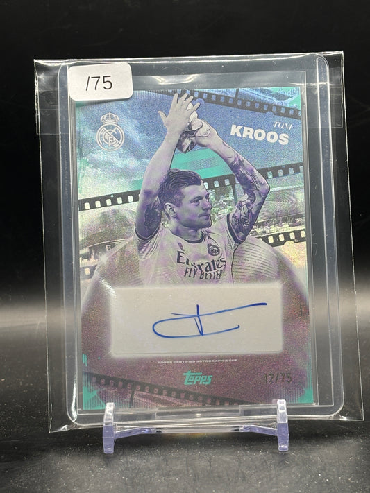 2025-26 Topps Los Blancos Real Madrid Toni Kroos Auto 12/75