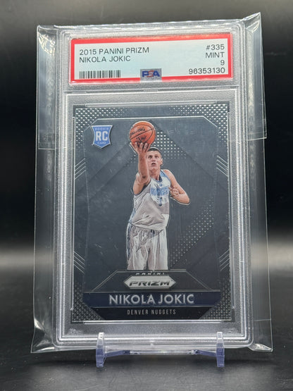 2015 Panini Prizm NBA Nikola Jokic Denver Nuggets Rookie PSA 9 96353130