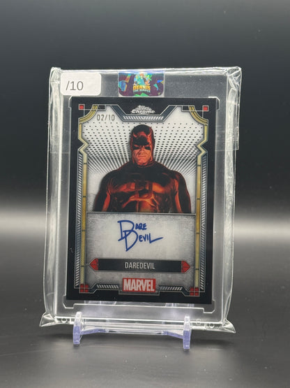 2024 Topps Chrome Marvel Daredevil Black Facsimile Auto 02/10