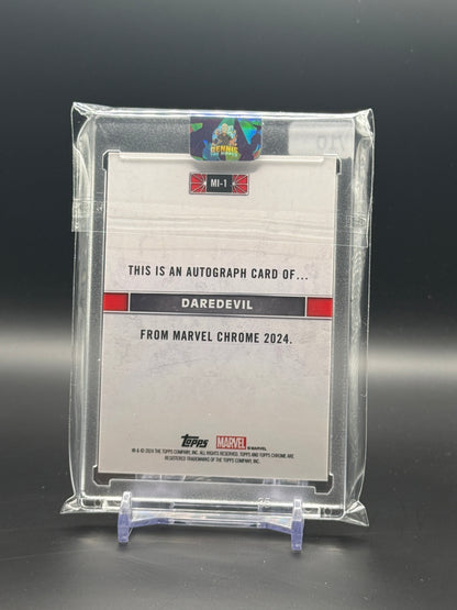 2024 Topps Chrome Marvel Daredevil Black Facsimile Auto 02/10