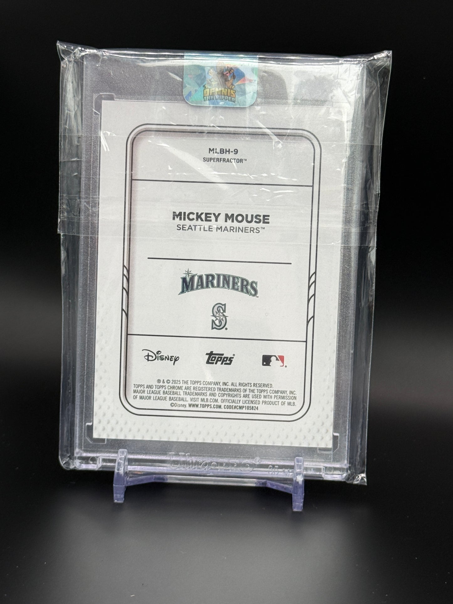 2025 Topps Chrome Disney Mickey Mouse Seattle Mariners Mickey & Friends MLB Home Jersey Superfractor 1/1