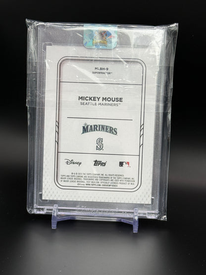 2025 Topps Chrome Disney Mickey Mouse Seattle Mariners Mickey & Friends MLB Home Jersey Superfractor 1/1