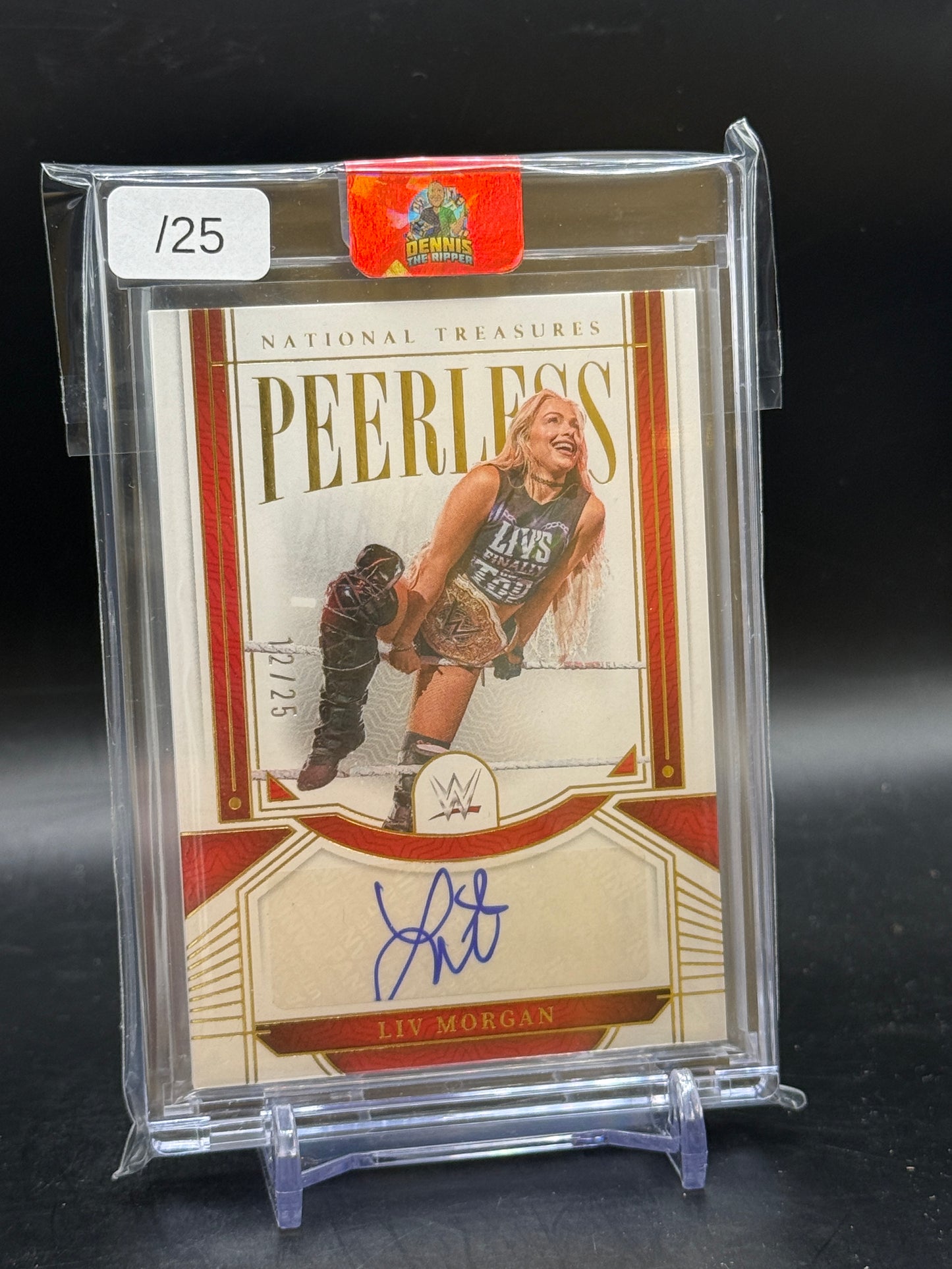 2024 Panini National Treasurers WWE Liv Morgan Peerless Auto 12/25