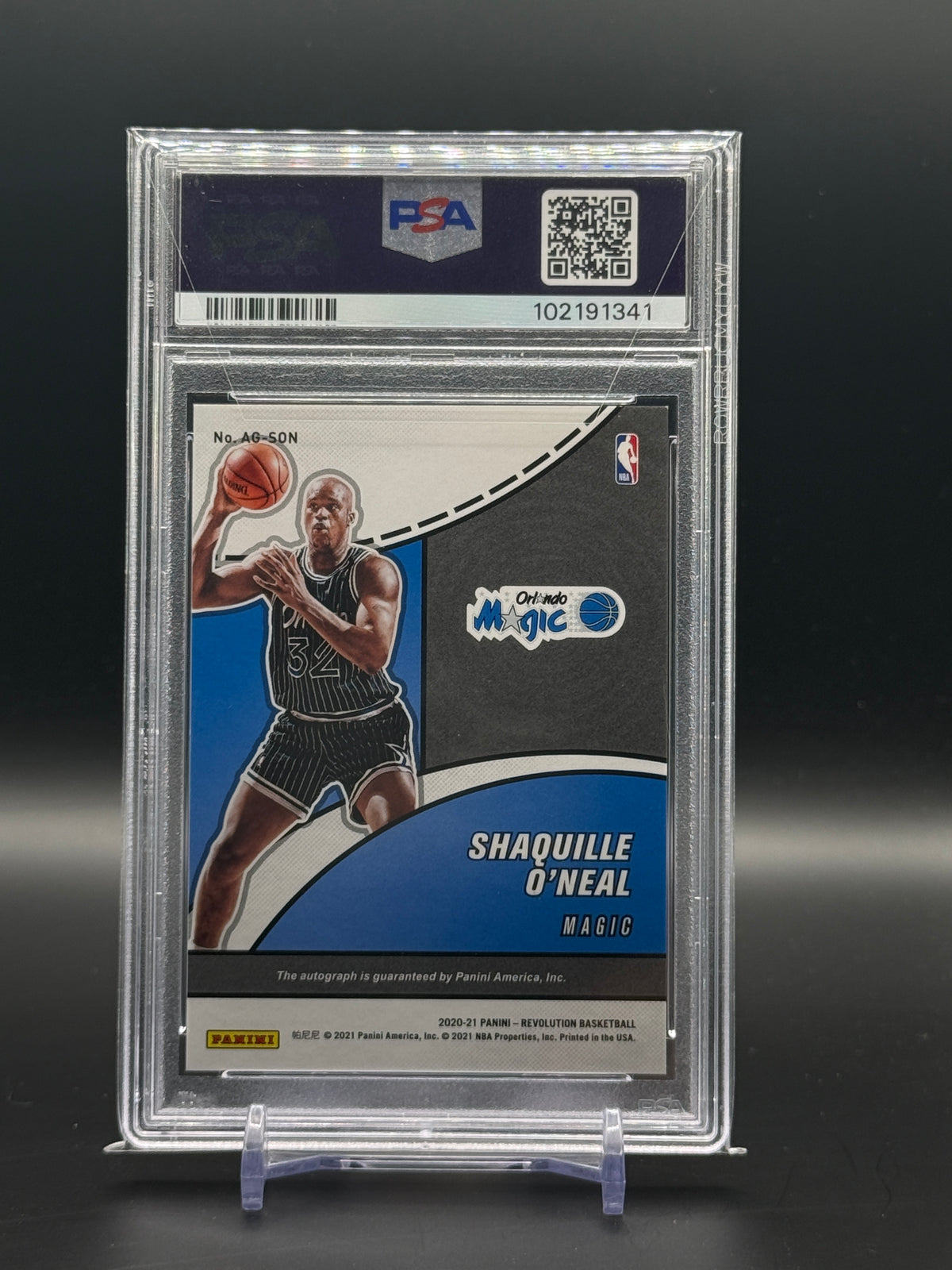 2020-21 Panini Revolution NBA Shaquille O´Neal Orlando Magic Auto PSA 9 102191341