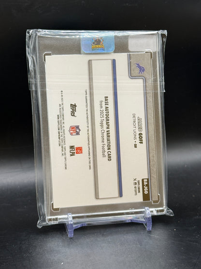 2025 Topps Chrome NFL Jared Goff Detroit Lions Lava Aqua Auto 99/199
