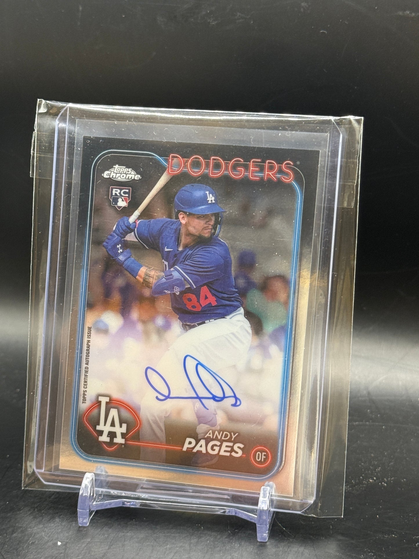 2024 Topps Chrome MLB Andy Pages Los Angeles Dodgers Auto