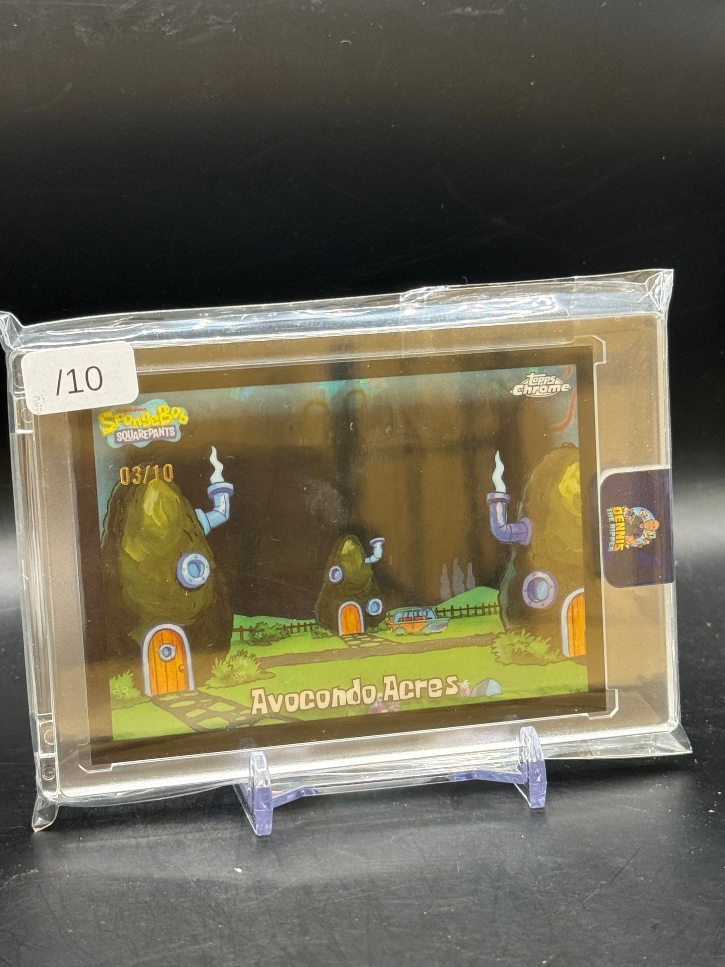 2025 Topps Chrome Spongebob Avocondo Acres Black 03/10