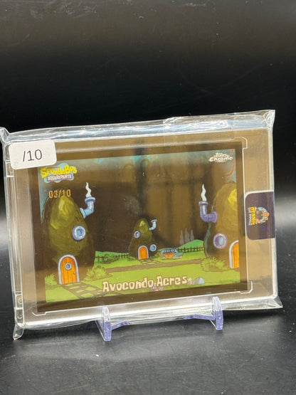 2025 Topps Chrome Spongebob Avocondo Acres Black 03/10