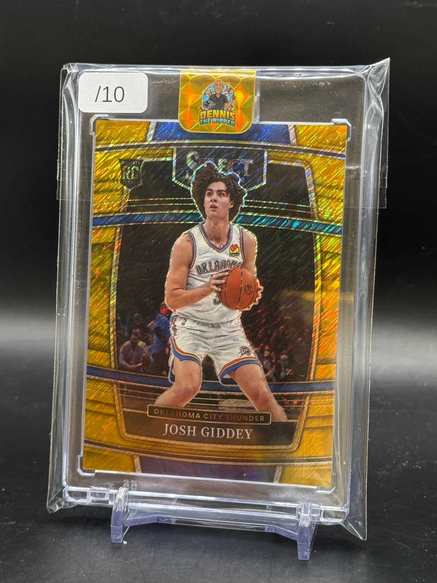 2021-22 Panini Select NBA Josh Giddey Okalhoma City Thunder Gold 07/10