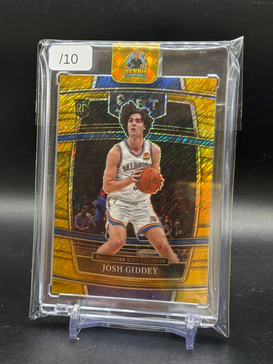 2021-22 Panini Select NBA Josh Giddey Okalhoma City Thunder Gold 07/10