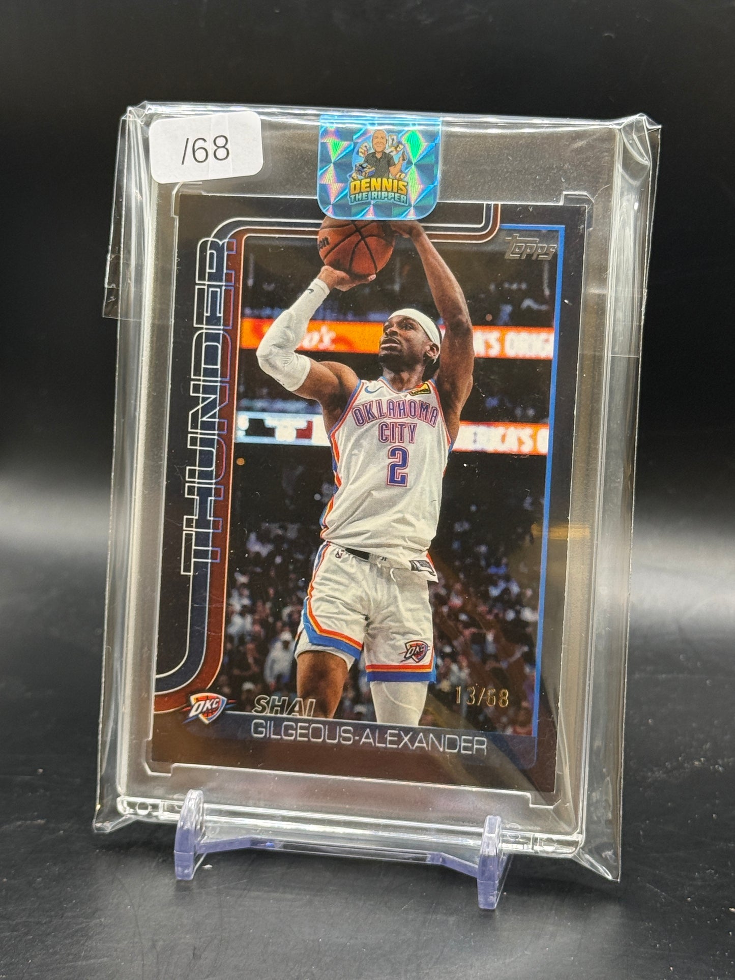 2025-26 Topps Flagship NBA Shai Gilgeous-Alexander Oklahoma City Thunder Black 13/68