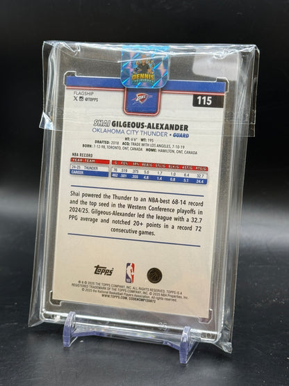 2025-26 Topps Flagship NBA Shai Gilgeous-Alexander Oklahoma City Thunder Black 13/68