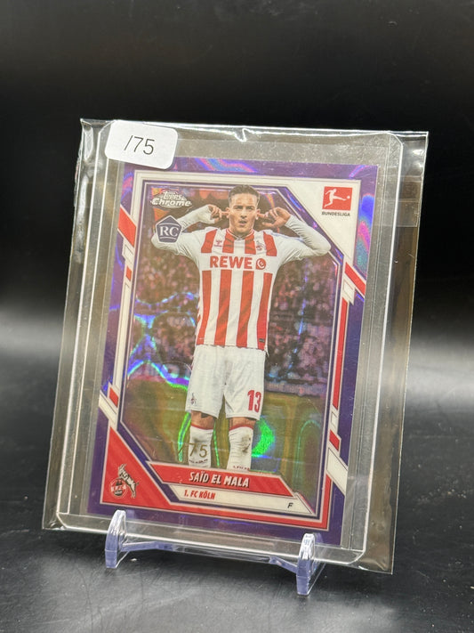 2025-26 Topps Chrome Bundesliga Said El Mala 1. FC Köln Lava Purple 11/75