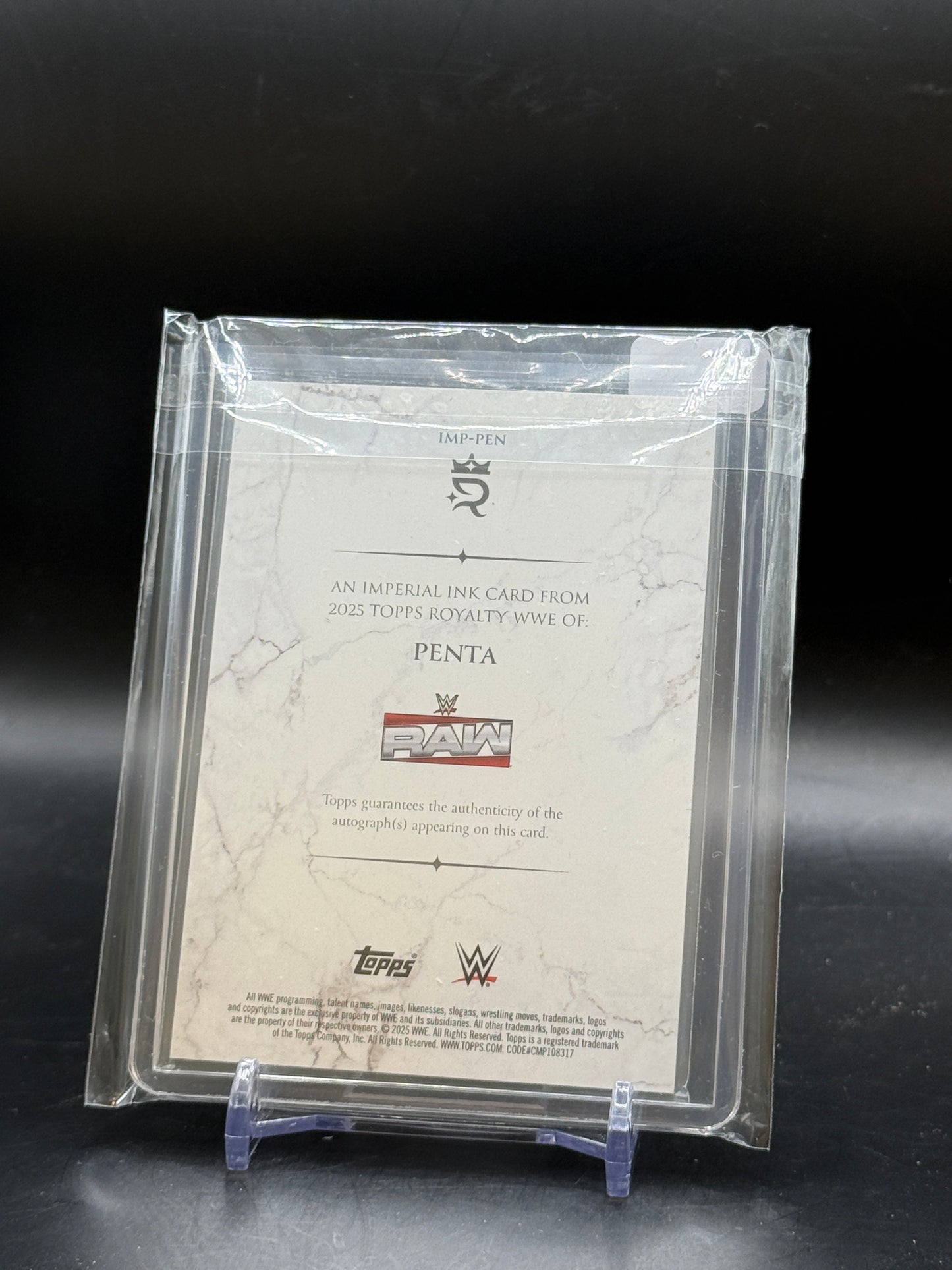 2025 Topps Royalty WWE Penta Imperial Ink Auto 57/99