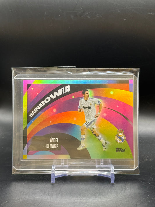 2025-26 Topps Real Madrid Team Set Di Maria Rainbow Flick