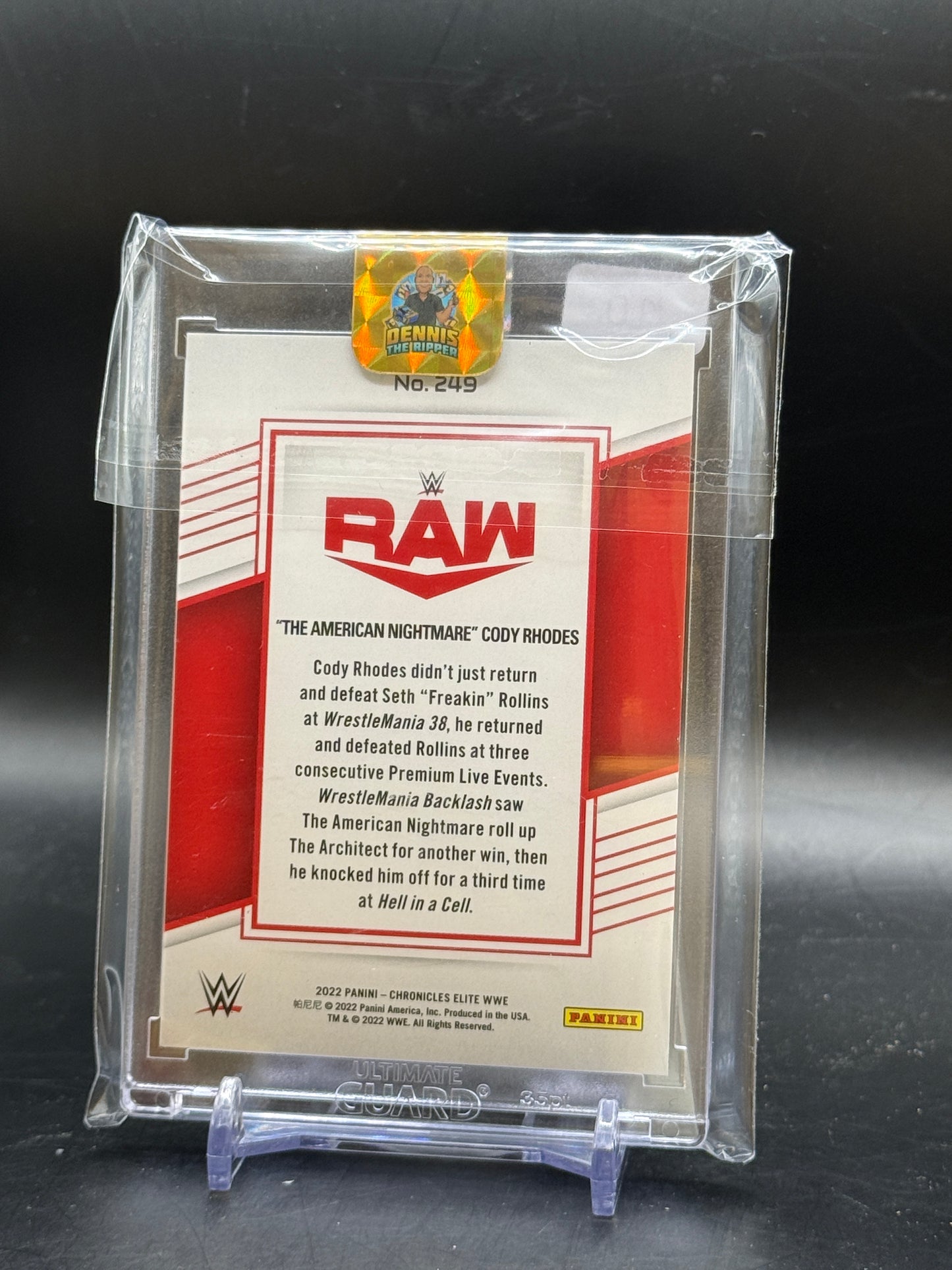 2022 Panini Chronicles Elite WWE "The American Nightmare" Cody Rhodes 02/10
