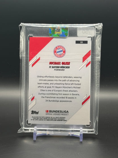 2025-26 Topps Chrome Bundesliga Michael Olise FC Bayern München Gold Wave 30/50