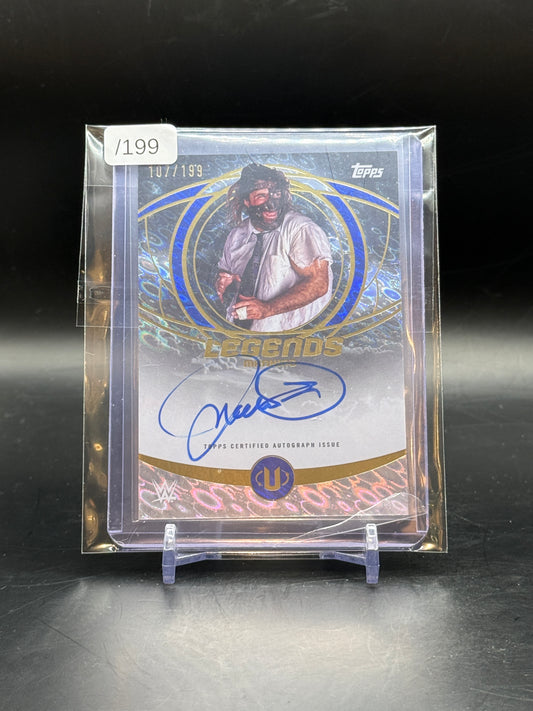 2025 Topps Universe WWE Mankind On-Card Auto 107/199