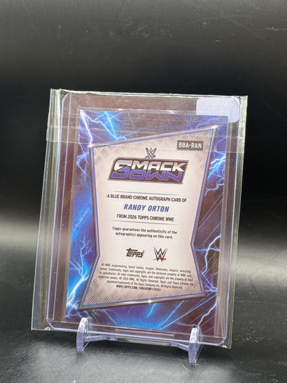 2026 Topps Chrome WWE Randy Orton Blue Brand Auto 36/150
