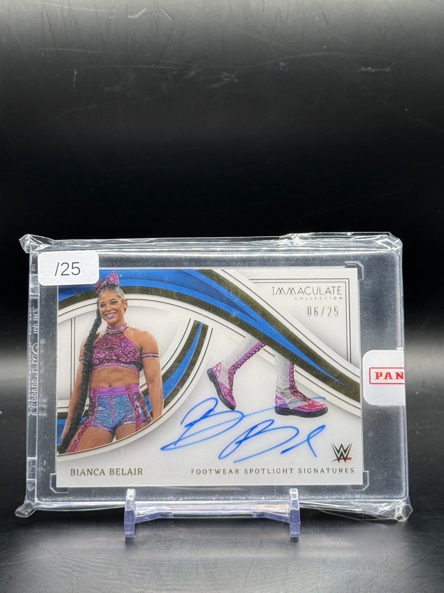 2023 Panini Immaculate WWE Bianca Belair Auto 06/25