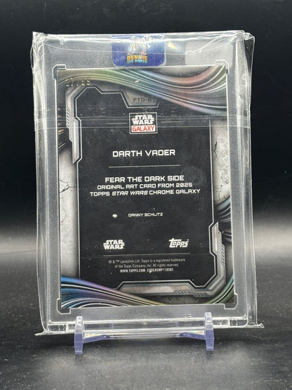 2025 Topps Star Wars Chrome Galaxy Darth Vader Fear The Dark Side 27/99