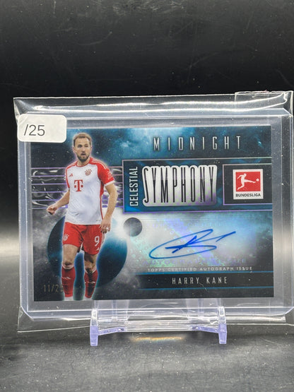 2023-24 Topps Midnight Bundesliga Harry Kane FC Bayern München Celestial Symphony Auto 11/25