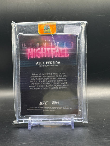 2025 Topps Midnight UFC Alex Pereira Nighfall 71/75