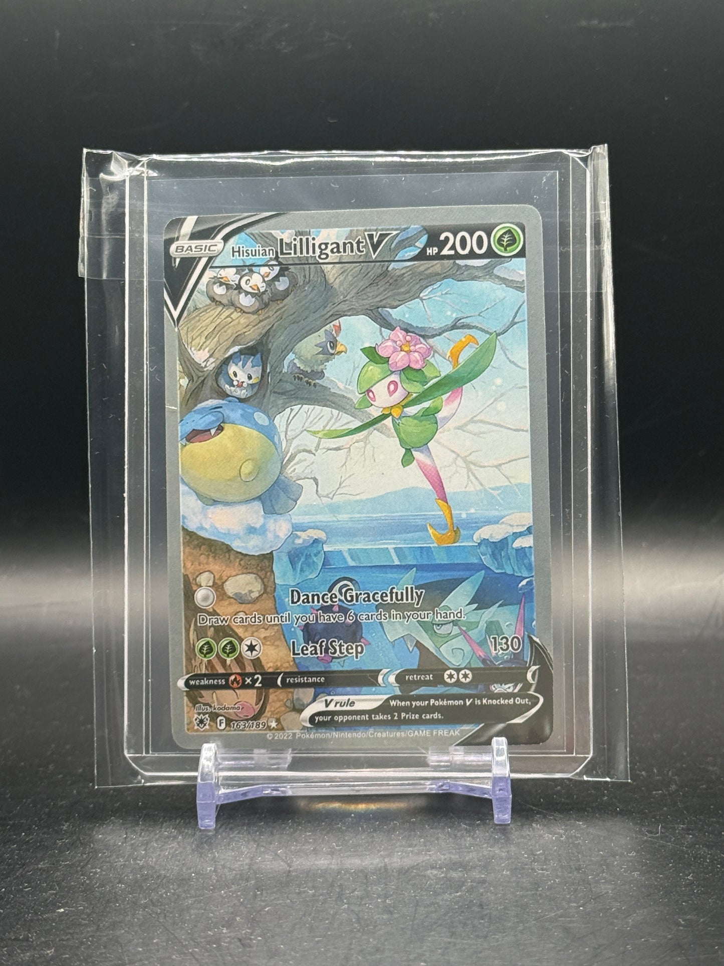 Pokemon Hisuian Lilligant V (ASR 163)