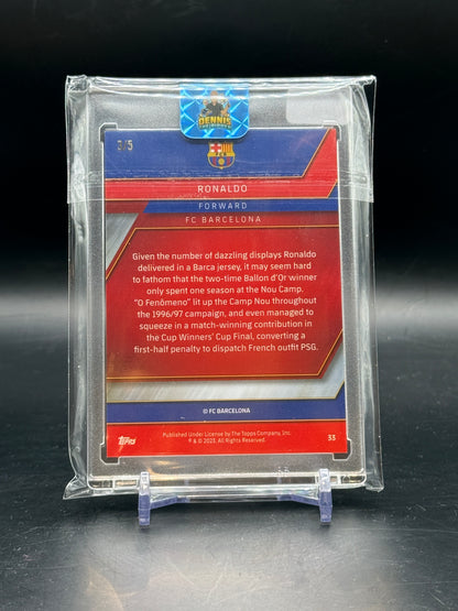 2022-23 Topps Chrome FC Barcelona Ronaldo Red 3/5