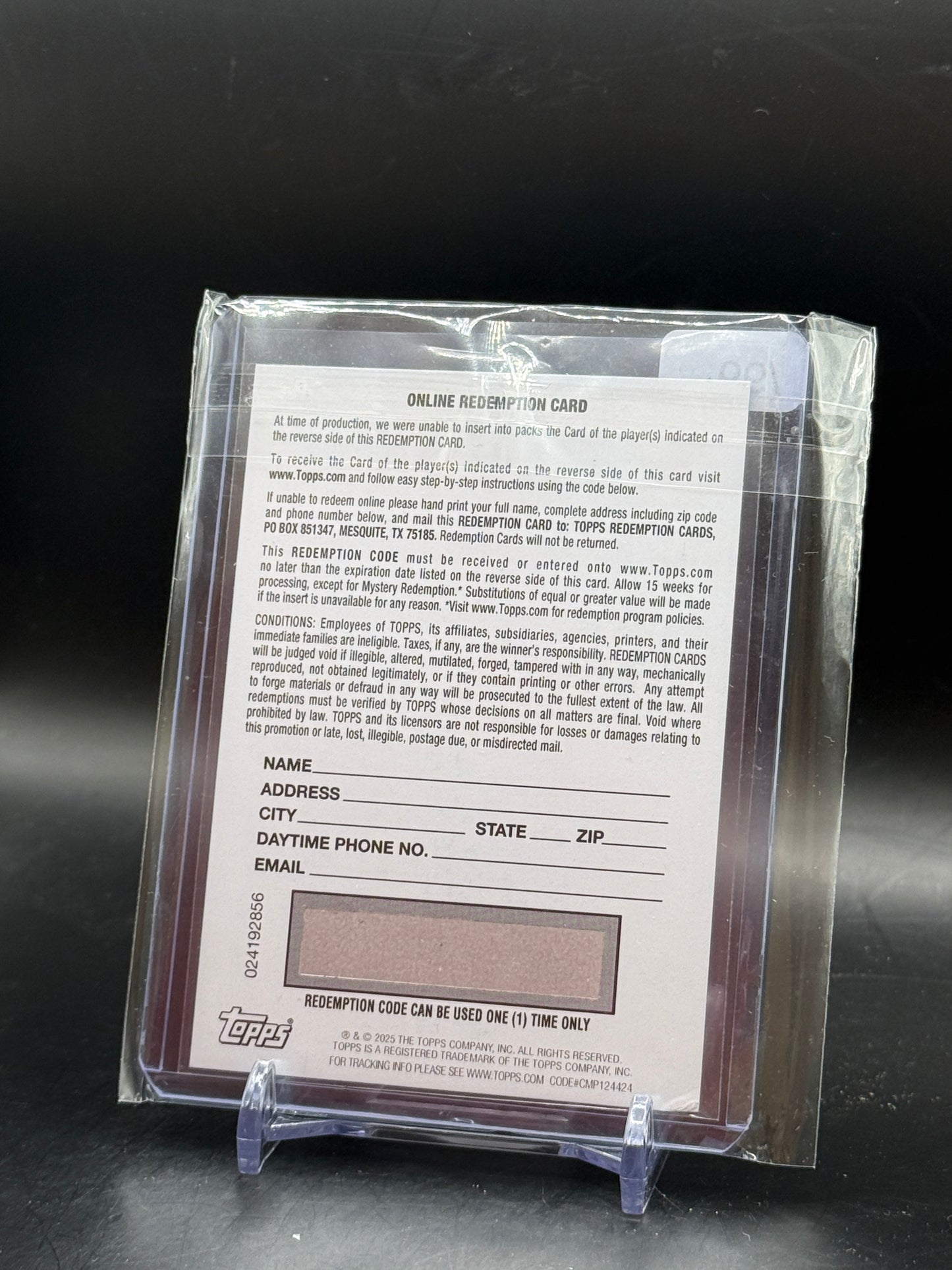2024 Topps Resurgence NFL CJ Stroud Houston Texans Arc Flash Blue Surge Redemption Auto