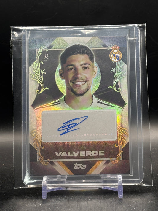 2025-26 Topps Los Blancos Real Madrid Valverde Auto
