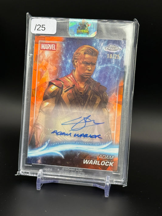2025 Topps Chrome Marvel Studios Will Poulter Adam Warlock Auto 18/25