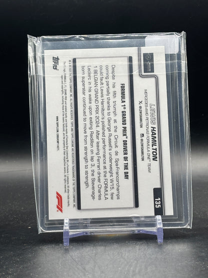 2025 Topps Chrome F1 Lewis Hamilton Mercedes-AMG Black 02/75
