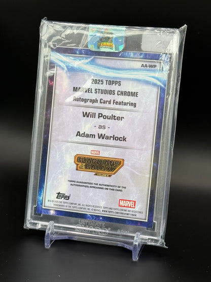 2025 Topps Chrome Marvel Studios Will Poulter Adam Warlock Auto 18/25