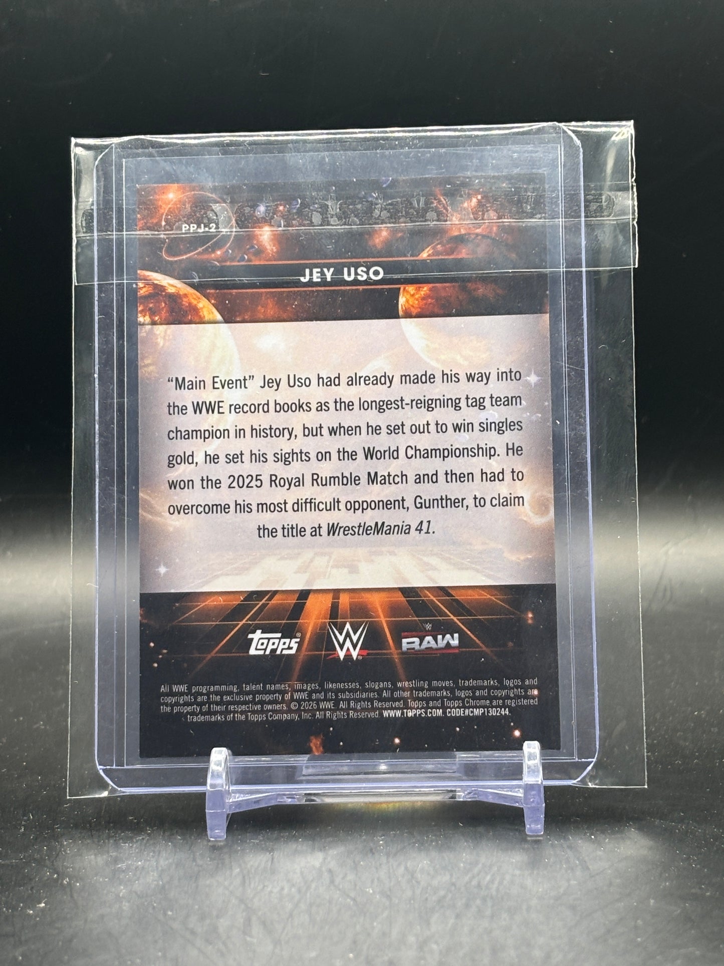 2026 Topps Chrome Cosmic WWE Jey Uso Jupiter