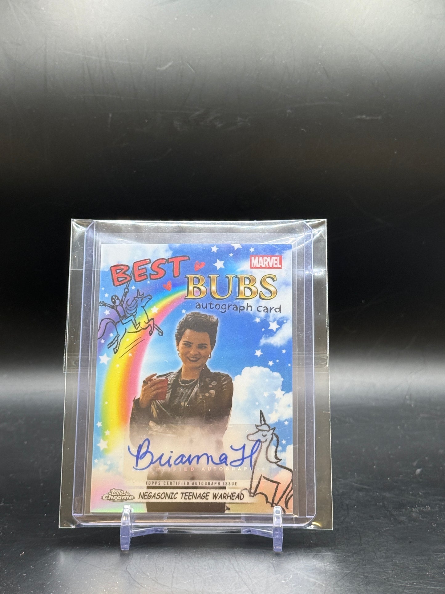 2025 Topps Chrome Deadpool Brianna Hildebrand Negasonic Teenage Warhead Best Bubs Auto