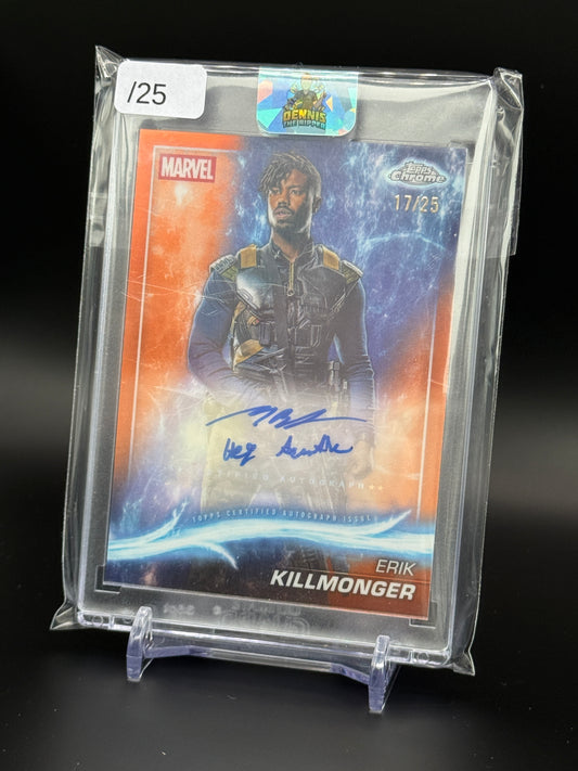 2025 Topps Chrome Marvel Studios Michael B. Jordan Erik Killmonger Auto 17/25