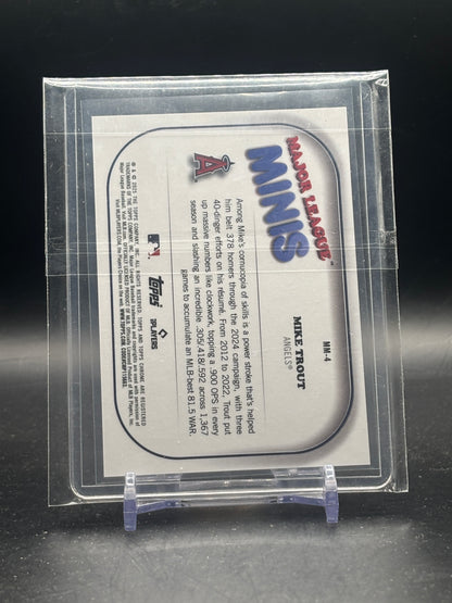 2025 Topps Chrome MLB Mike Trout Angels Minis