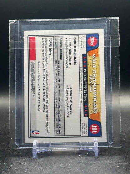 2008 Topps Wilt Chamberlain Philadelphia 76ers Nr. 191