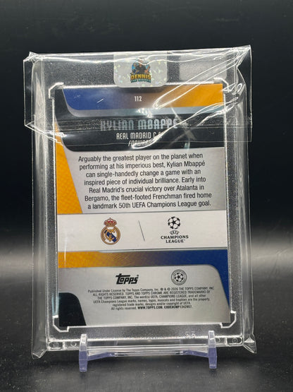 2026 Topps Chrome UCC Kylian Mbappe Real Madrid Black X-Fractor 07/10