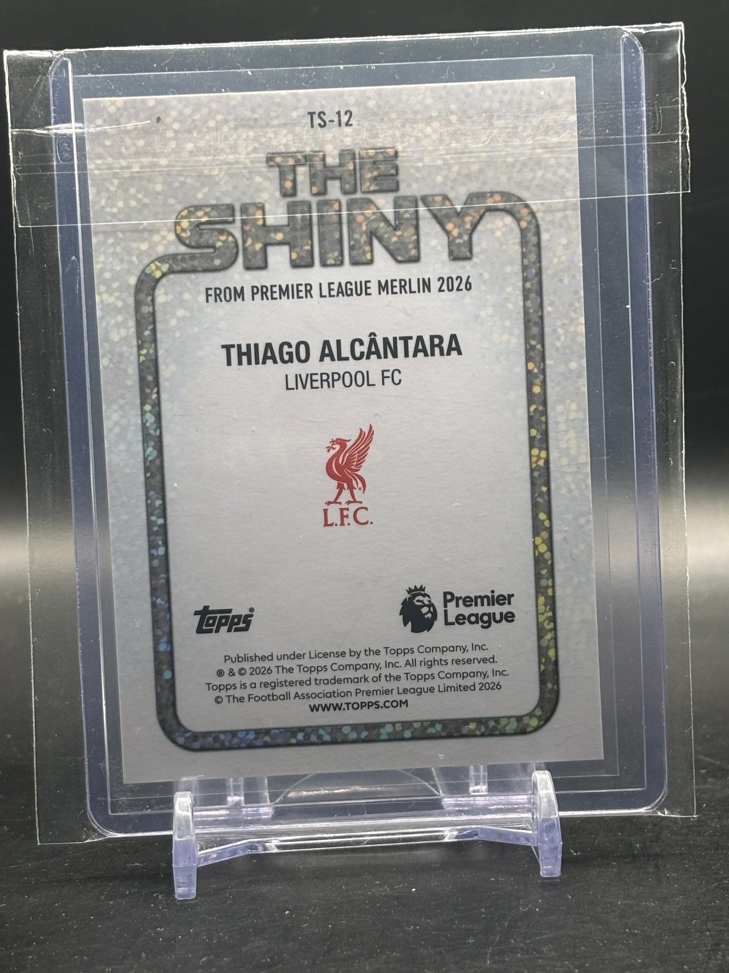 2026 Topps Merlin Premier League Thiago Alcantara Liverpool FC The Shiny