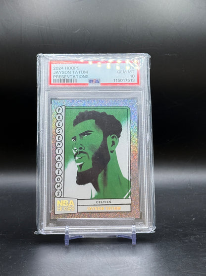 2024-25 Panini Hoops NBA Jayson Tatum Boston Celtics Presentations PSA 10 115017513